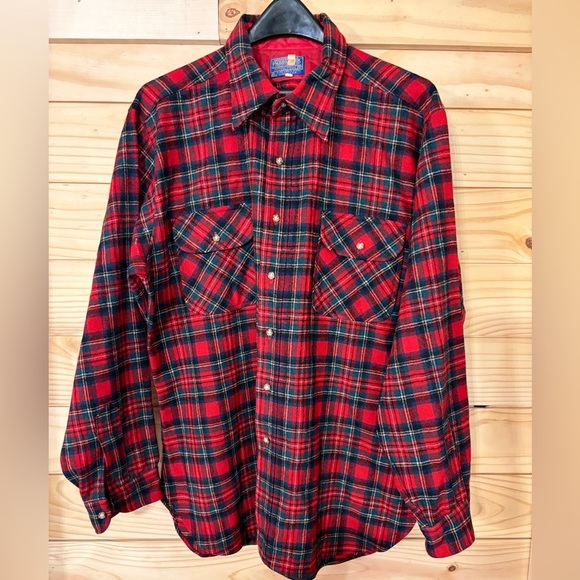 Pendleton Other - Vintage Pendleton Prince Charles Edward Stewart Tartan Plaid Virgin Wool Shirt